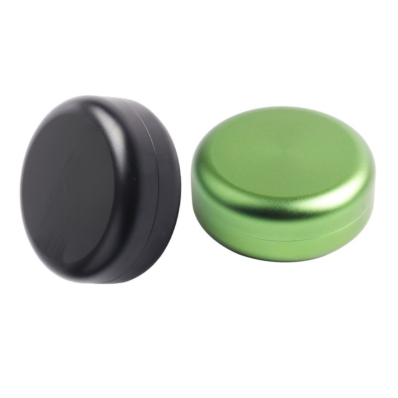 Anodized Round Aluminum CNC Milling Container With Lid Precision Machined Two Part Storage Box