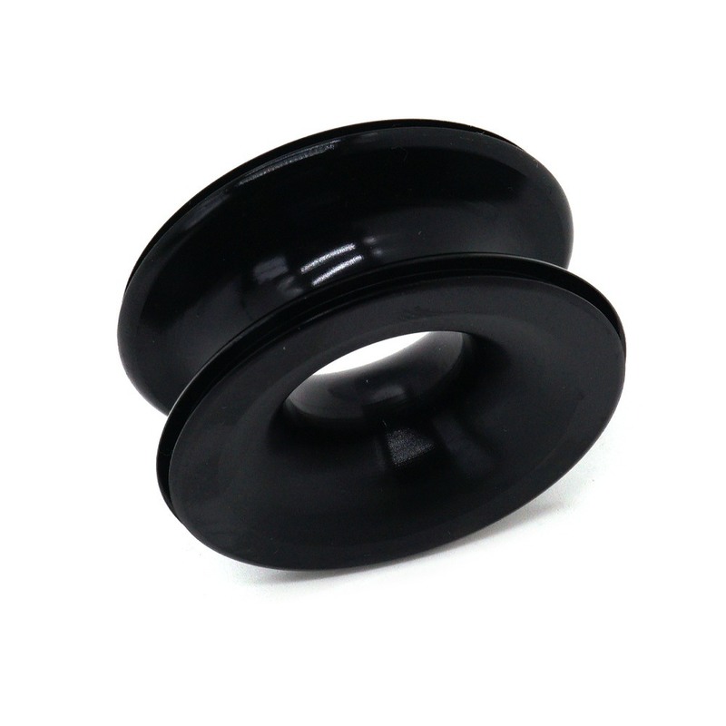 Custom CNC Machined Steel Pulley with Black Electrophoretic Coating – Precision Grooved Wheel for Rope or Chain Transmission and Lifting Applications